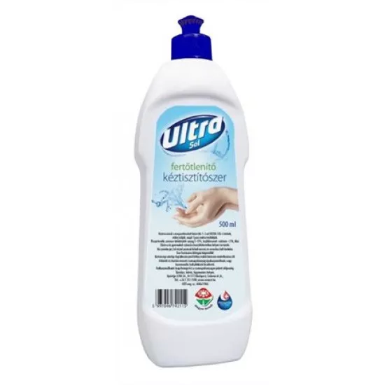 Kézfertőtlenítőszer, 0,5 l, "Ultra Sol"
