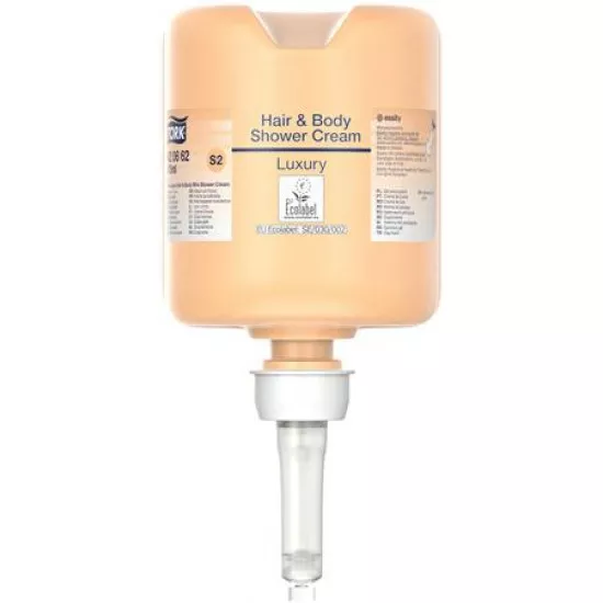 Folyékony szappan, 475 ml, S2 rendszer, TORK "Mini Luxury", tusoláshoz és hajmosáshoz