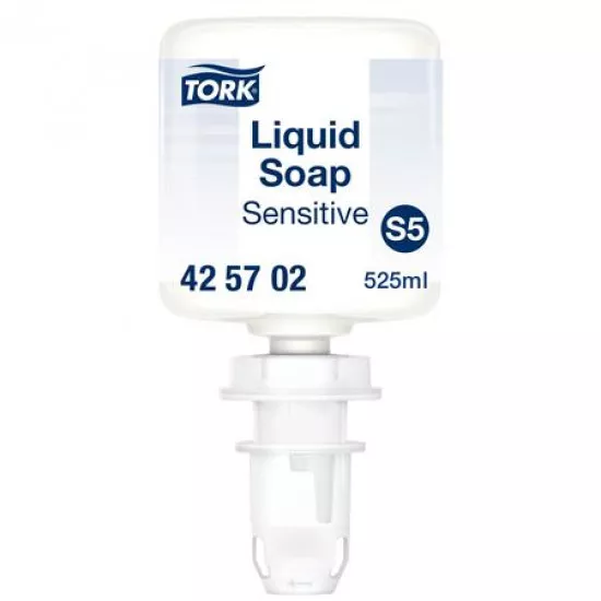 Folyékony szappan, 0,525 l, S5 rendszer, TORK "Mini", érzékeny bőrre, fehér