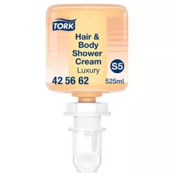 Krémtusfürdő és sampon, 0,525 l, S5 rendszer, Premium, TORK "Mini Luxus", borostyán