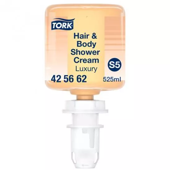 Krémtusfürdő és sampon, 0,525 l, S5 rendszer, Premium, TORK "Mini Luxus", borostyán