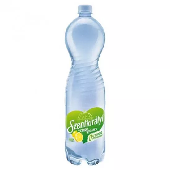 Ásványvíz, ízesített, SZENTKIRÁLYI, 1,5 l, "Egy csepp gyümölcs", citrom