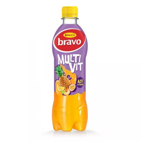 Gyümölcsital, 12%, 0,5 l, RAUCH "Bravo", multivitamin