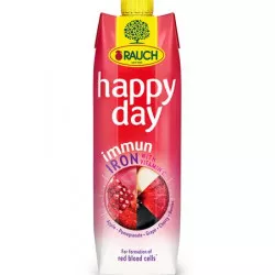 Gyümölcslé, 55%, 1l, RAUCH "Happy day", Immun Iron