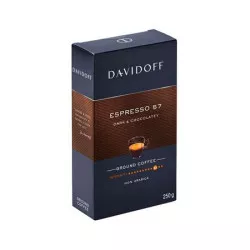 Kávé, pörkölt, őrölt, 250 g, DAVIDOFF "Espresso 57"