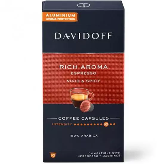 Kávékapszula, 10 db, DAVIDOFF "Rich Aroma"