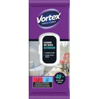Nedves törlőkendő, fürdőszobai, 48 db, VORTEX