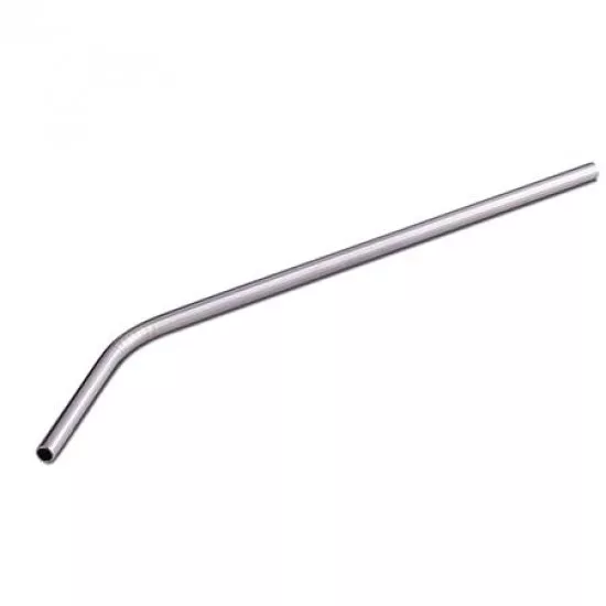Szívószál, egyenes, fém, 6 db-os, 24 cm