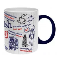 Teásbögre, angol nyelvtani mintával, 32cl Teásbögre, angol nyelvtani mintával, 32cl