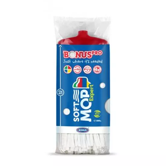 Felmosófej, ipari, BONUS "Pro SoftMOP", piros