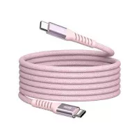 USB kábel, USB-C - USB-C, 1,2 m, 60W, mágneses, VERBATIM, rózsaszín USB kábel, USB-C - USB-C, 1,2 m, 60W, mágneses, VERBATIM, rózsaszín