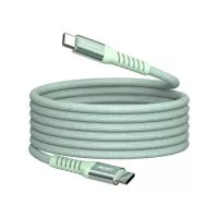 USB kábel, USB-C - USB-C, 1,2 m, 100W, mágneses, VERBATIM, zöld USB kábel, USB-C - USB-C, 1,2 m, 100W, mágneses, VERBATIM, zöld