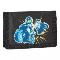 Pénztárca, tépőzáras, LEGO "City Race", fekete-mintás Pénztárca, tépőzáras, LEGO "City Race", fekete-mintás