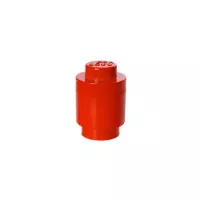 Tárolódoboz, henger, LEGO, piros Tárolódoboz, henger, LEGO, piros