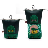 Tolltartó, cipzáras, pop-up, LEGO "Ninjago Lloyd", fekete-zöld-mintás Tolltartó, cipzáras, pop-up, LEGO "Ninjago Lloyd", fekete-zöld-mintás