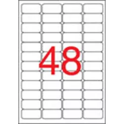 Etikett, 45,7x21,2 mm, biztonsági, kerekített sarkú, APLI, 480 etikett/csomag