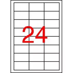 Etikett, 64,6x33,8 mm, poliészter, időjárásálló, APLI, 2400 etikett/csomag