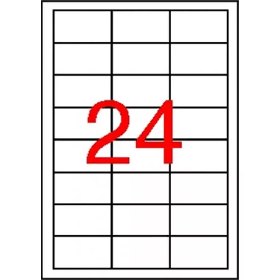 Etikett, 64,6x33,8 mm, poliészter, időjárásálló, APLI, 2400 etikett/csomag