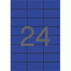 Etikett, 70x37 mm, színes, APLI, kék, 480 etikett/csomag