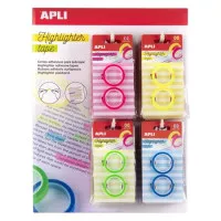 Szövegkiemelő szalag display, 32 db, APLI, különböző színekben Szövegkiemelő szalag display, 32 db, APLI, különböző színekben