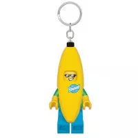 Kulcstartó, LED világítással, LEGO "Banana Guy"
