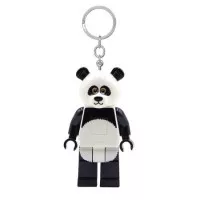 Kulcstartó, LED világítással, LEGO "Panda Guy"