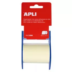 Öntapadó jegyzetpapír tekercsben, APLI, 60 mm x 10 m