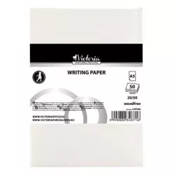 Írólap, famentes, A5, 20/50, VICTORIA