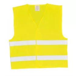 Jelzőmellény, két csíkos, EU szabvány, L/XL