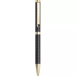 Golyóstoll, 1,0 mm, arany színű klip, fekete tolltest, FILOFAX "Moonlight", fekete