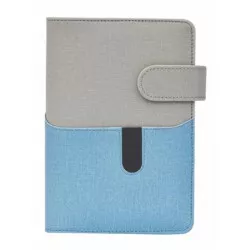 Kalendárium, gyűrűs, betétlapokkal, "L", műbőr, SATURNUS, "229", szürke-kék Kalendárium, gyűrűs, betétlapokkal, "L", műbőr, SATURNUS, "229", szürke-kék