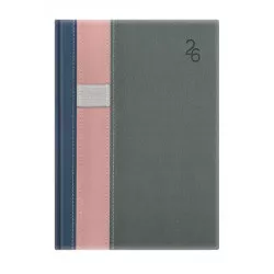 Naptár, tervező, B5, heti, TOPTIMER "Vario", kék-rózsaszín-szürke
