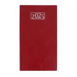 Zsebnaptár, álló elrendezésű, VICTORIA OFFICE "Chrono", bordó (2024 évi)
