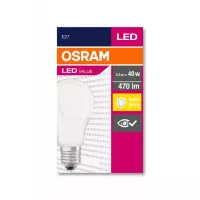 LED izzó, E27, gömb, A60, 5W, 470lm, 2700K (MF), OSRAM "Value" LED izzó, E27, gömb, A60, 5W, 470lm, 2700K (MF), OSRAM "Value"