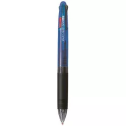 Golyóstoll, 0,25 mm, nyomógombos, négyszínű, PILOT "Feed GP4", kék test