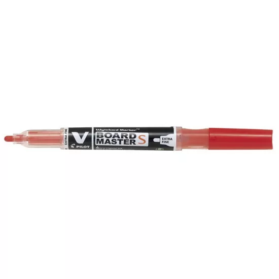 Táblamarker, 1,3 mm, EF, kúpos, PILOT "V-Board Master S", piros