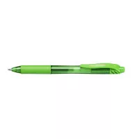 Zseléstoll, 0,35 mm, nyomógombos, PENTEL "EnerGelX BL107", világoszöld