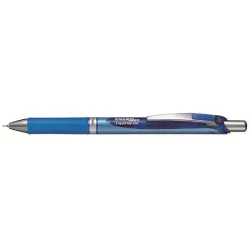Zseléstoll, 0,25 mm, nyomógombos, PENTEL "EnerGel BLN75", kék