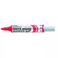 Táblamarker, 2,5 mm, kúpos, PENTEL "Maxiflo MWL5M", piros