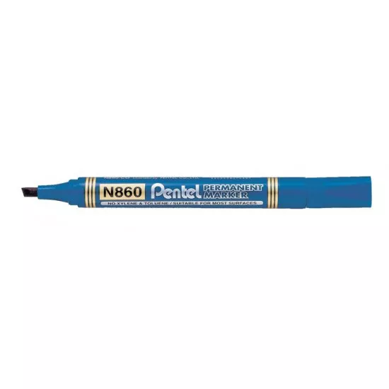 Alkoholos marker, 0,6-4,5 mm, vágott, PENTEL "N860", kék