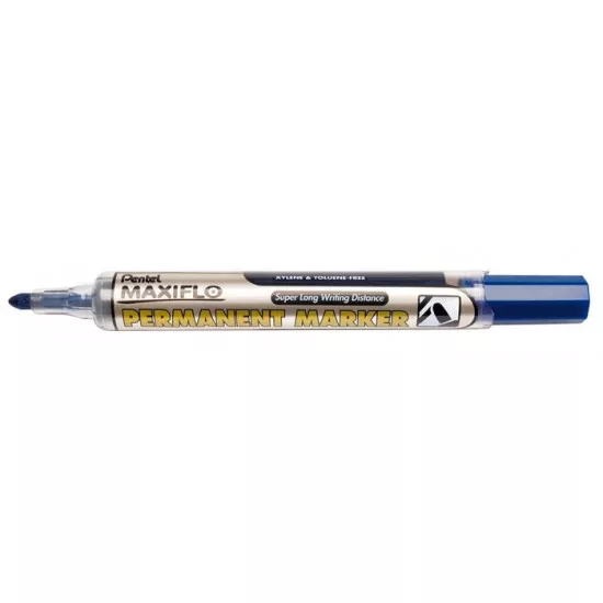 Alkoholos marker, 1,5 mm, kúpos, PENTEL "Maxiflo NFL50", kék
