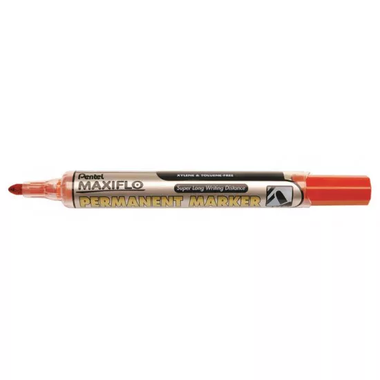 Alkoholos marker, 1,5 mm, kúpos, PENTEL "Maxiflo NFL50", piros