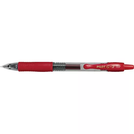 Zseléstoll, 0,32 mm, nyomógombos, PILOT "G-2", piros