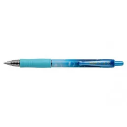 Zseléstoll, 0,32 mm, nyomógombos, PILOT "G-2 Blue Bubble", kék