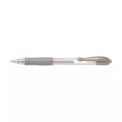 Zseléstoll, 0,32 mm, nyomógombos, PILOT "G-2 Metallic", ezüst