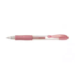 Zseléstoll, 0,32 mm, nyomógombos, PILOT "G-2 Metallic", rózsaszín
