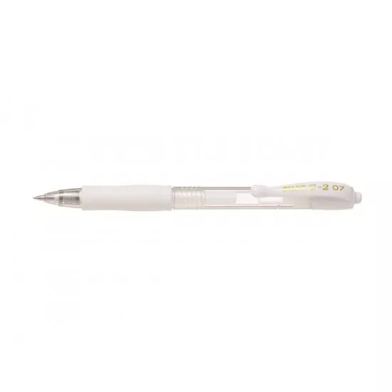 Zseléstoll, 0,32 mm, nyomógombos, PILOT "G-2 Pastel", fehér