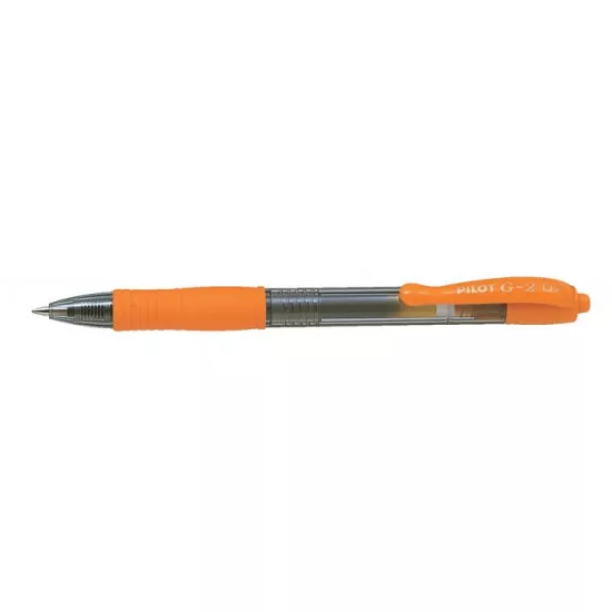 Zseléstoll, 0,32 mm, nyomógombos, PILOT "G-2", narancssárga
