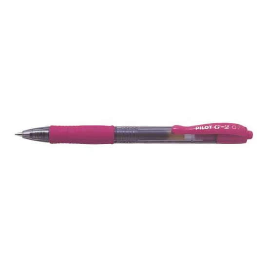 Zseléstoll, 0,32 mm, nyomógombos, PILOT "G-2", rózsaszín