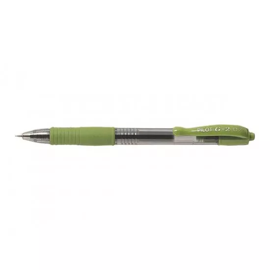 Zseléstoll, 0,32 mm, nyomógombos, PILOT "G-2", világoszöld
